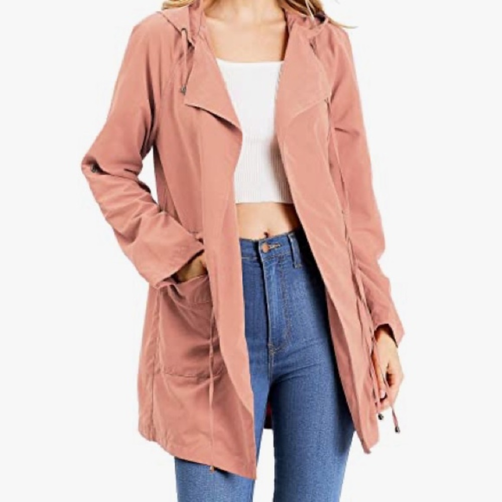 Love Tree Hooded Lightweight Parka Jacket size M